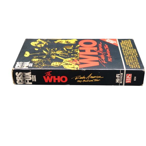 The Who Rocks America 1982 American Tour VHS Videotape 1984 CBS Fox Vintage - Picture 7 of 8